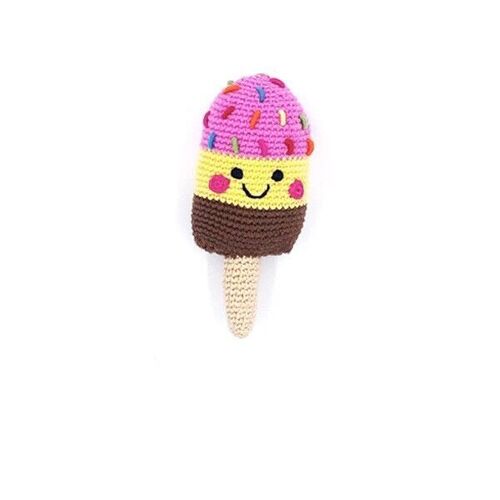 Baby Toy Friendly ice lolly rattle – pink