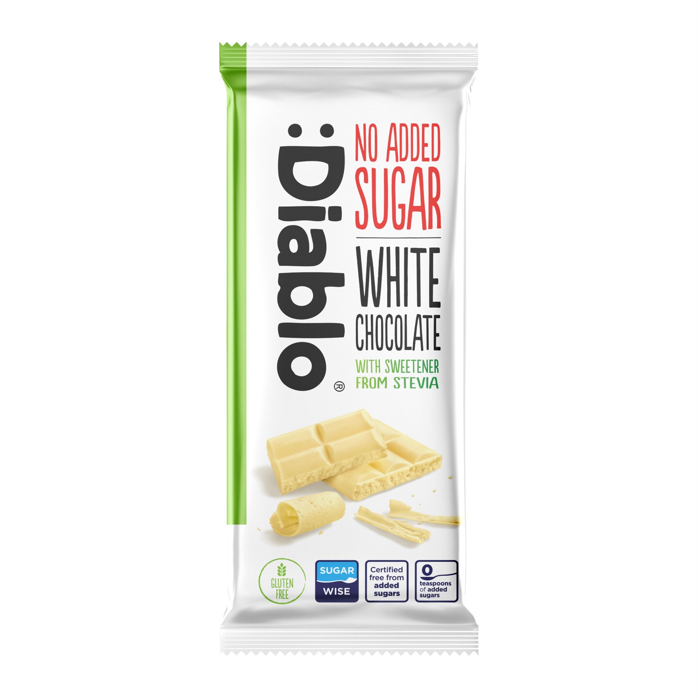 No Added Sugar White Chocolate Bar 75g