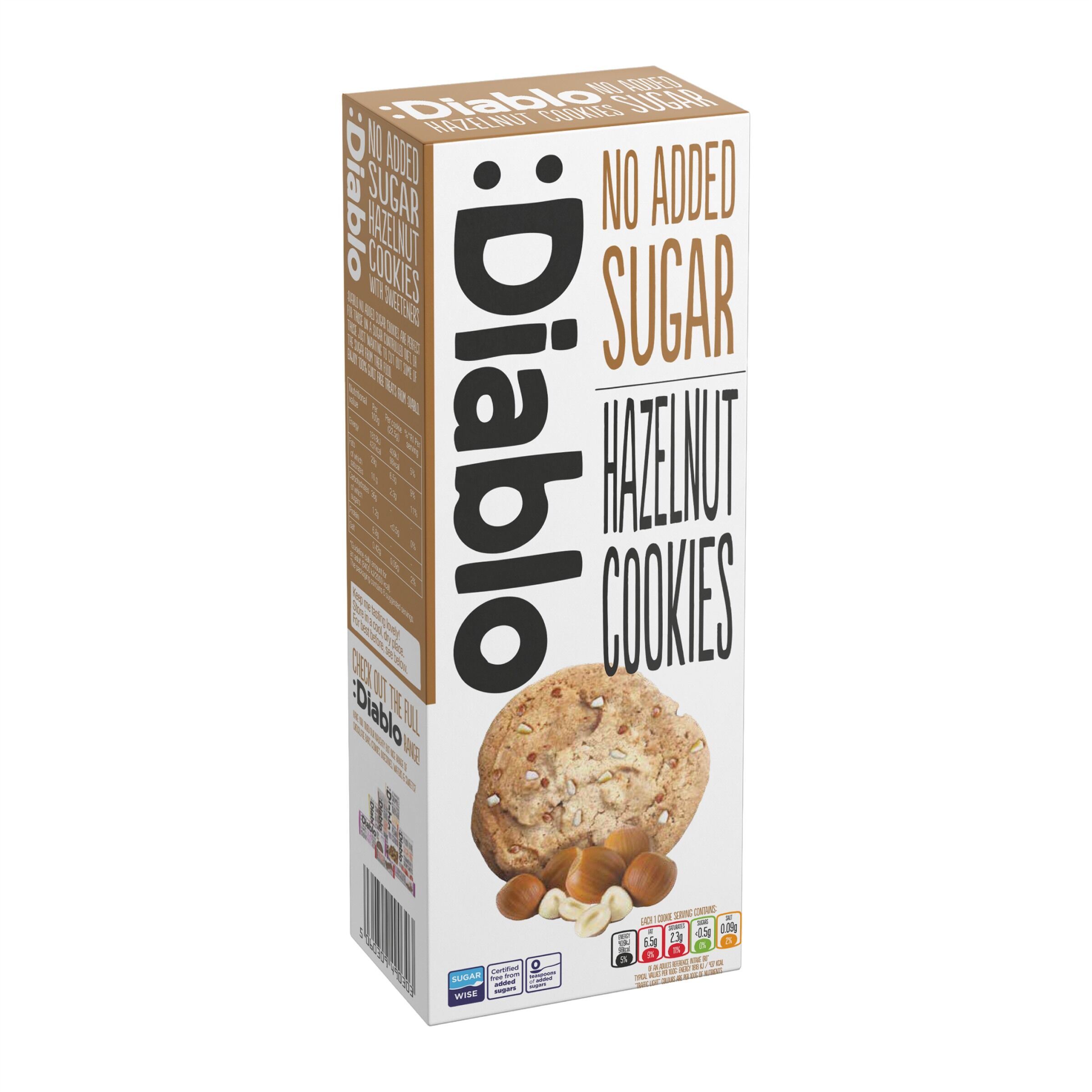 No Added Sugar Hazelnut Cookies 135g