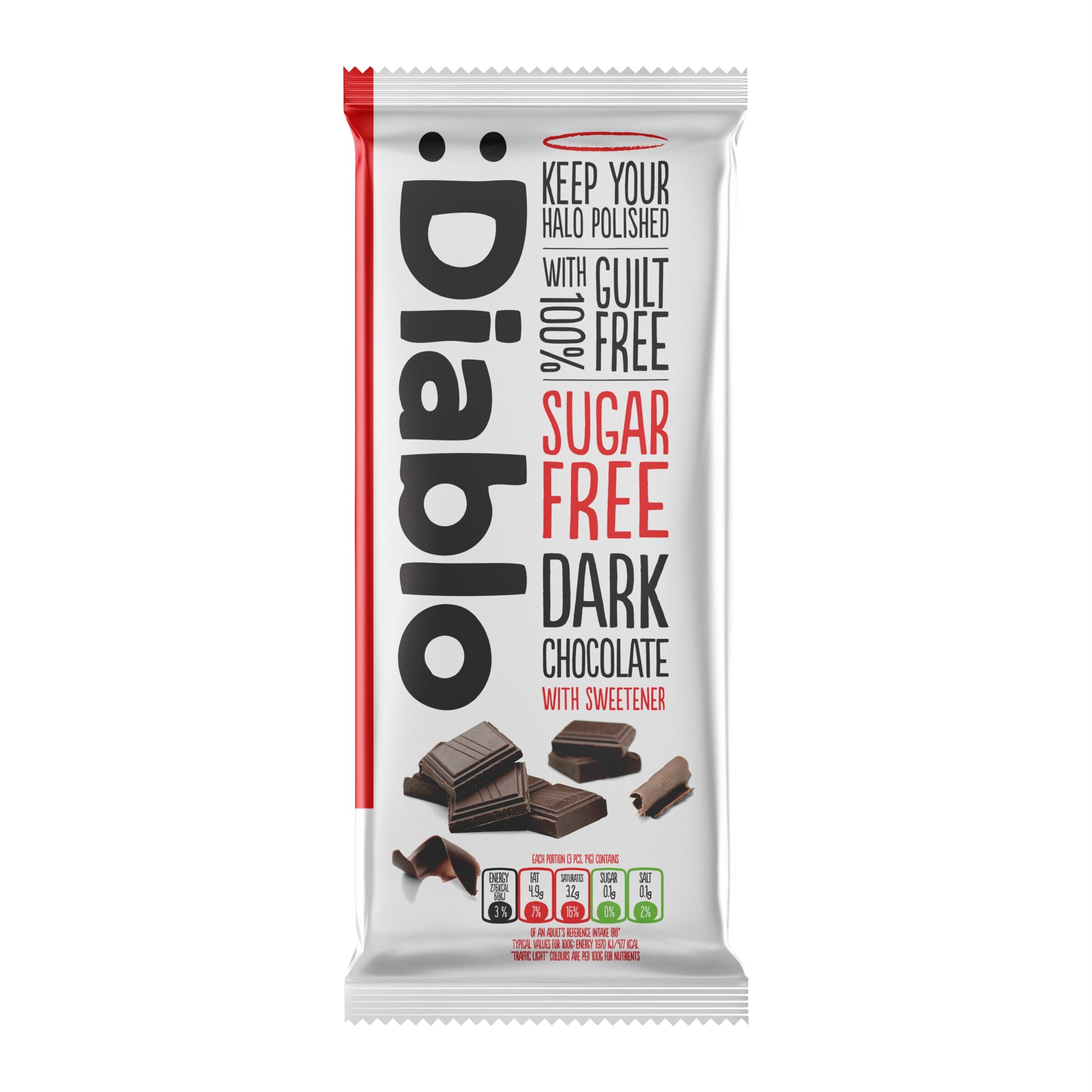 Sugar Free Dark Chocolate Bar 85g