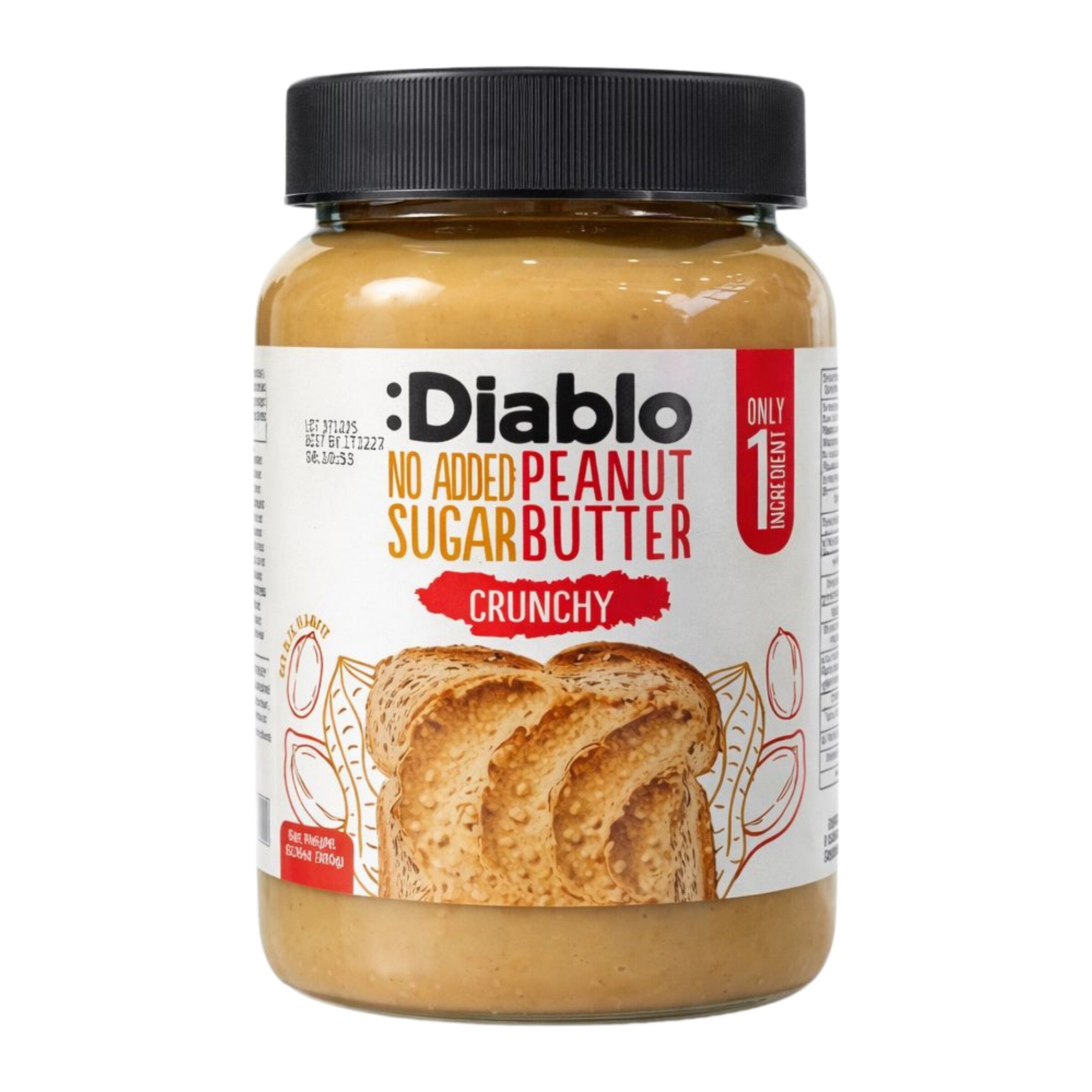 No Added Sugar Crunchy Peanut Butter 350g