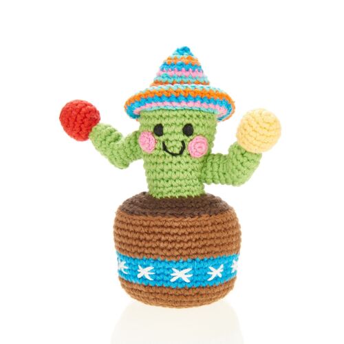 Baby Toy Friendly cactus in a pot rattle