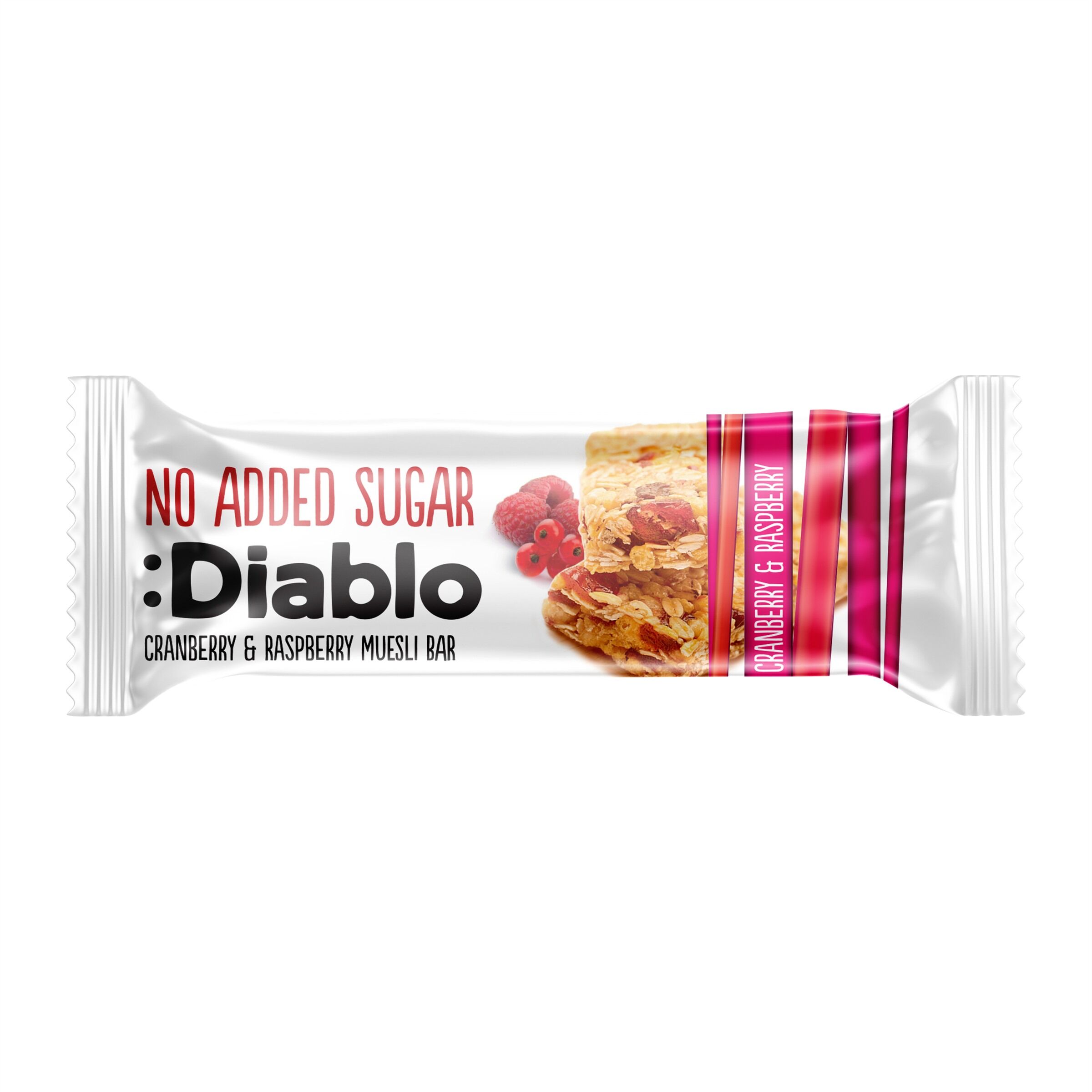 No Added Sugar Cranberry & Raspberry Muesli Bar 30g