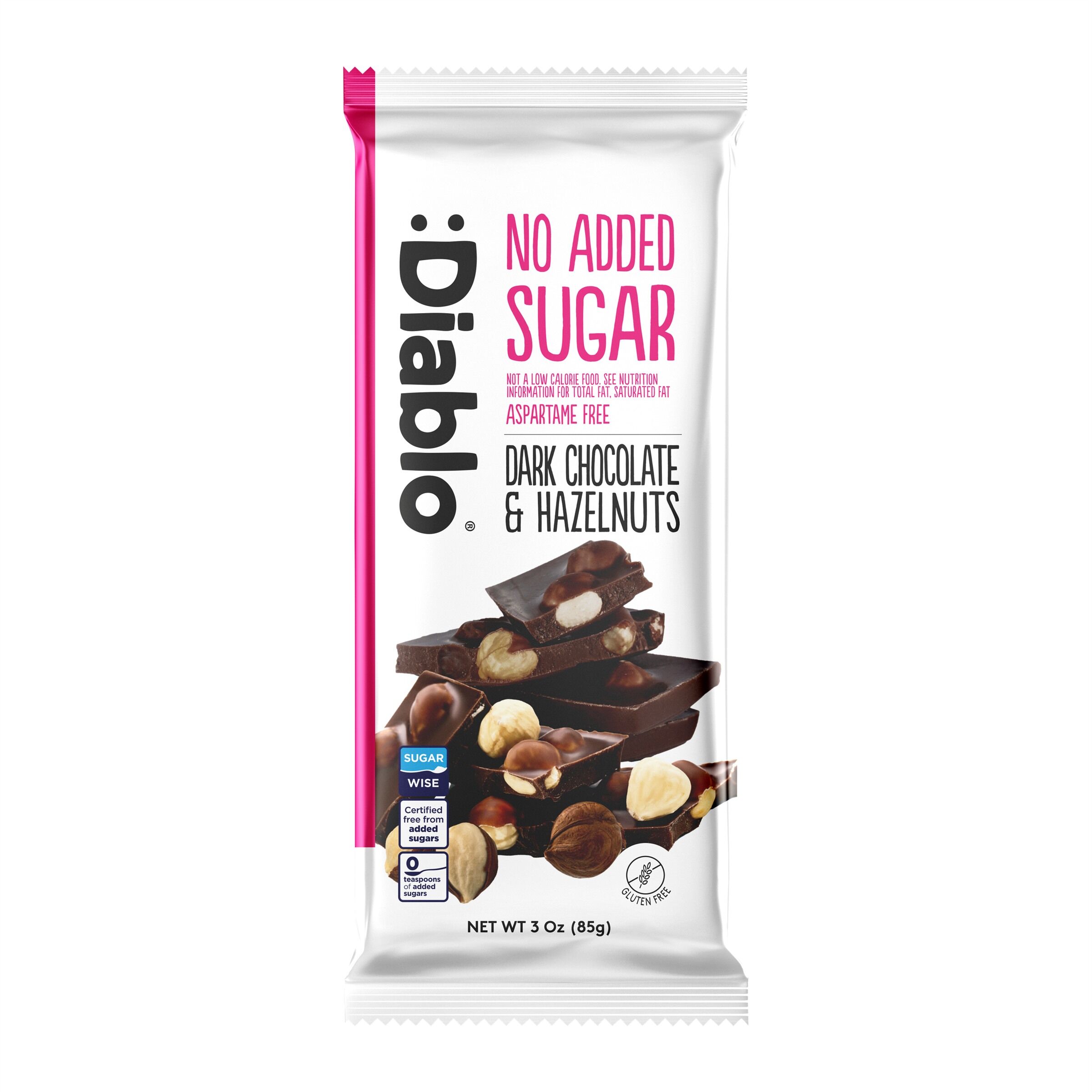 No Added Sugar Dark Chocolate & Hazelnuts 85g