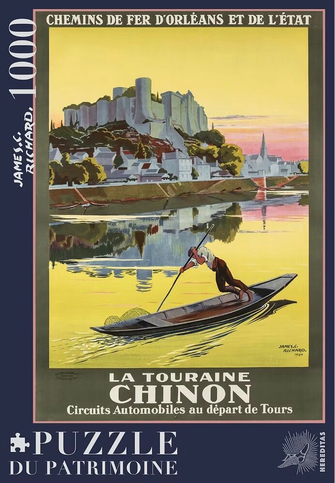 1000-teiliges Puzzle – Die königliche Festung Chinon von Richard