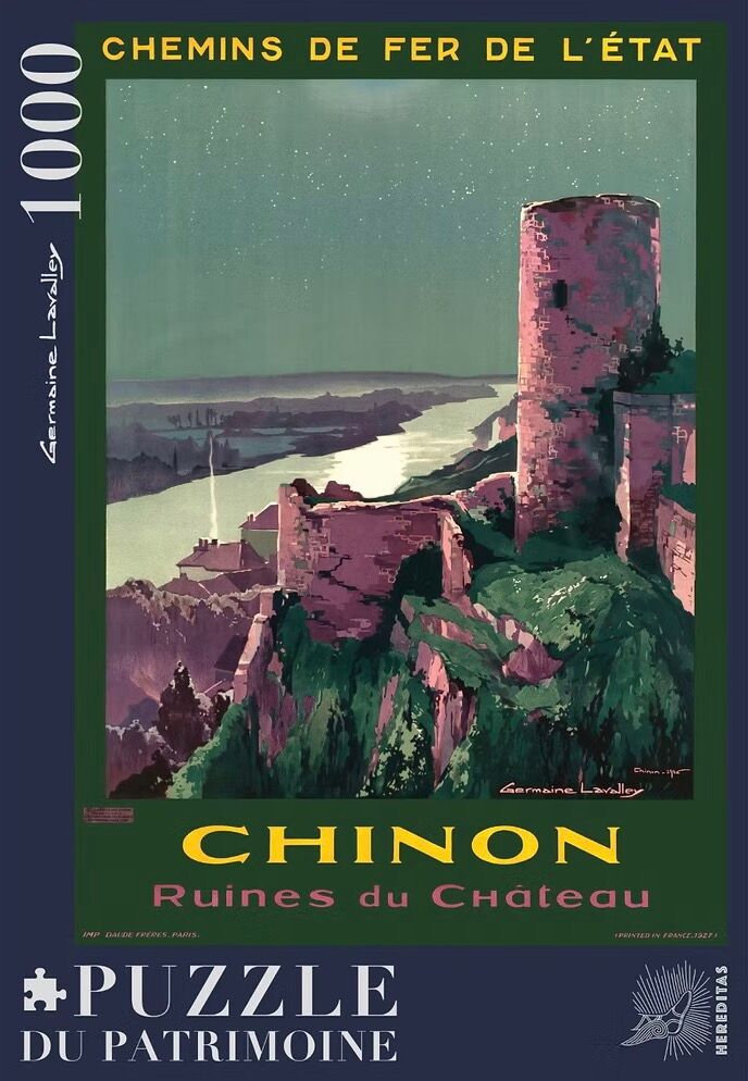 1000-piece puzzle - Royal Fortress of Chinon by Lavalley