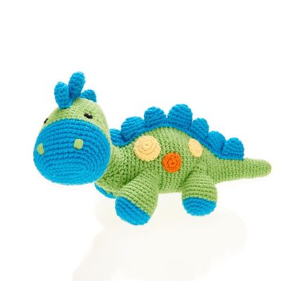 Sonaglio dinosauro giocattolo per bambini - verde steggi