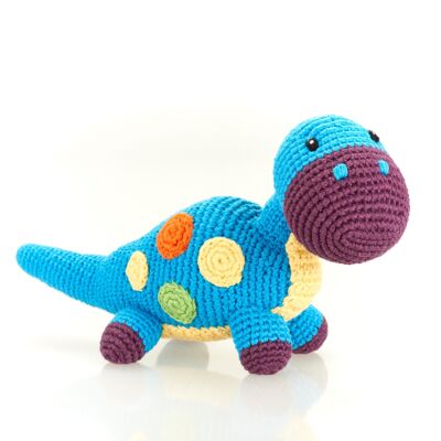 Jouet bébé Hochet dinosaure – dippi – bleu