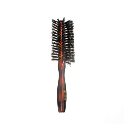 Brosse à cheveux ronde en poils de sanglier JASPE