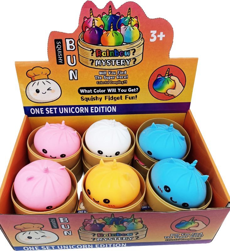 SQUISHY Licorne Boulette Solide 8,5 cm - 12 pezzi