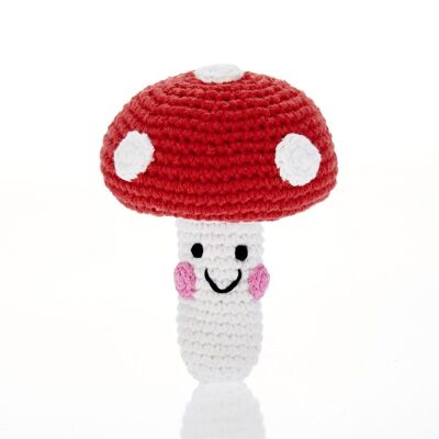 Hochet champignon vénéneux Baby Toy Friendly - rouge