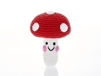 Hochet champignon vénéneux Baby Toy Friendly - rouge 1