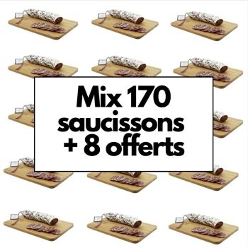 Mix de 170 saucissons + 8 saucissons offerts 1