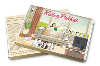 Kattenveertjes Kittenpakket (emballage anglais et néerlandais)