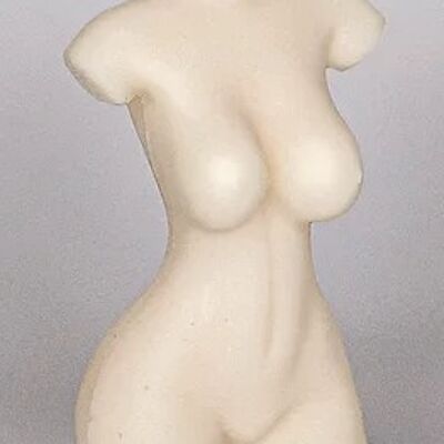 Unscented She Cream Torso Candle