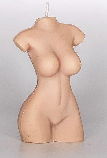 Bougie Torso She Beige Sans Parfum