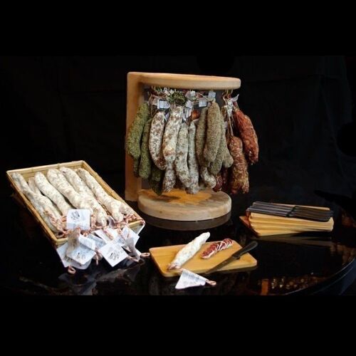 Kit d'implantation 90 saucissons + 5 planches + 5 couteaux
