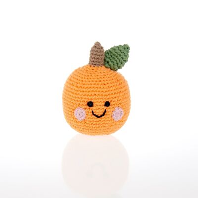 Baby Toy Friendly orangefarbene Rassel – weich