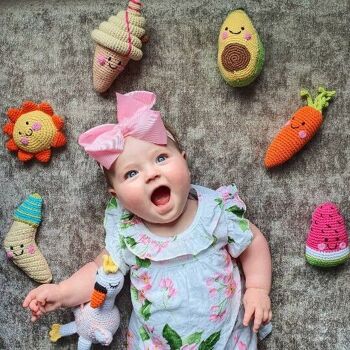 Hochet carotte adapté aux jouets pour bébé 3