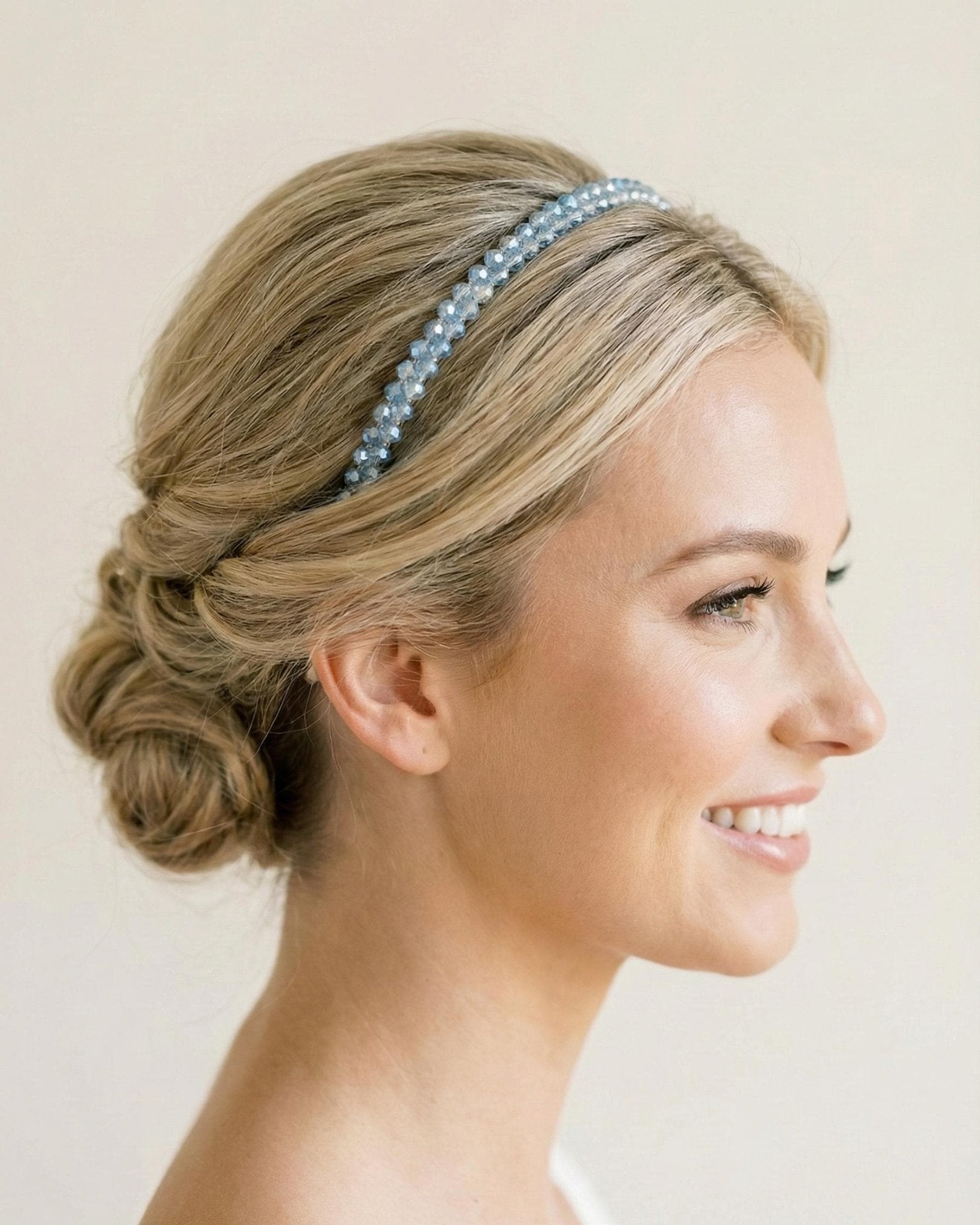 Kristall Haarreif für Hochzeit in sieben Farben