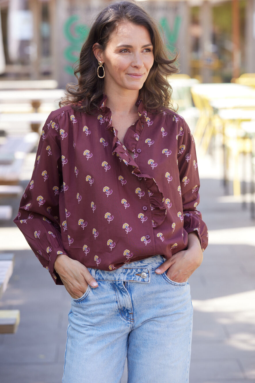 Yael Blouse - Nur Chocolat - BIBA x BDJ