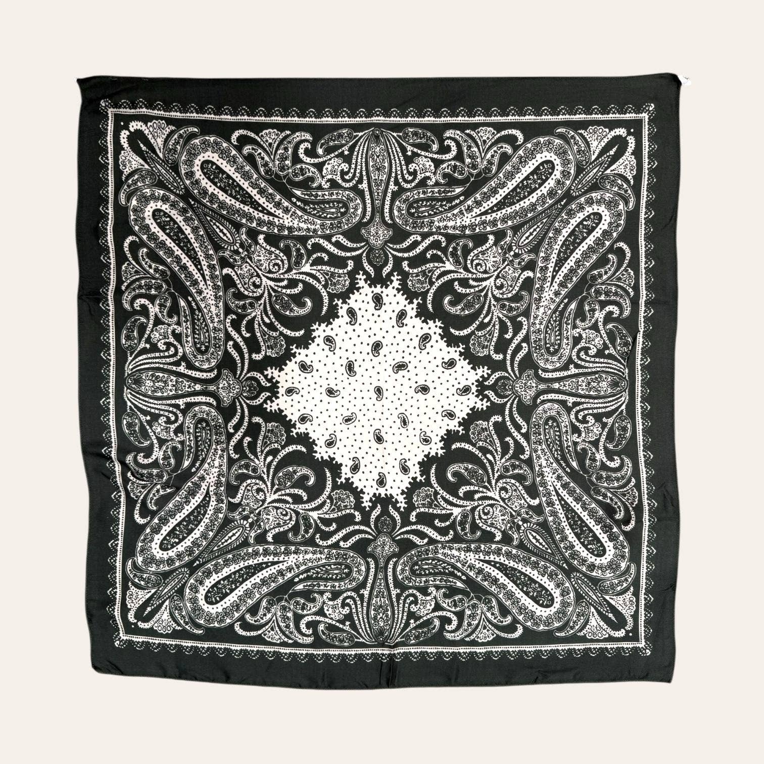 Elegant printed square scarf