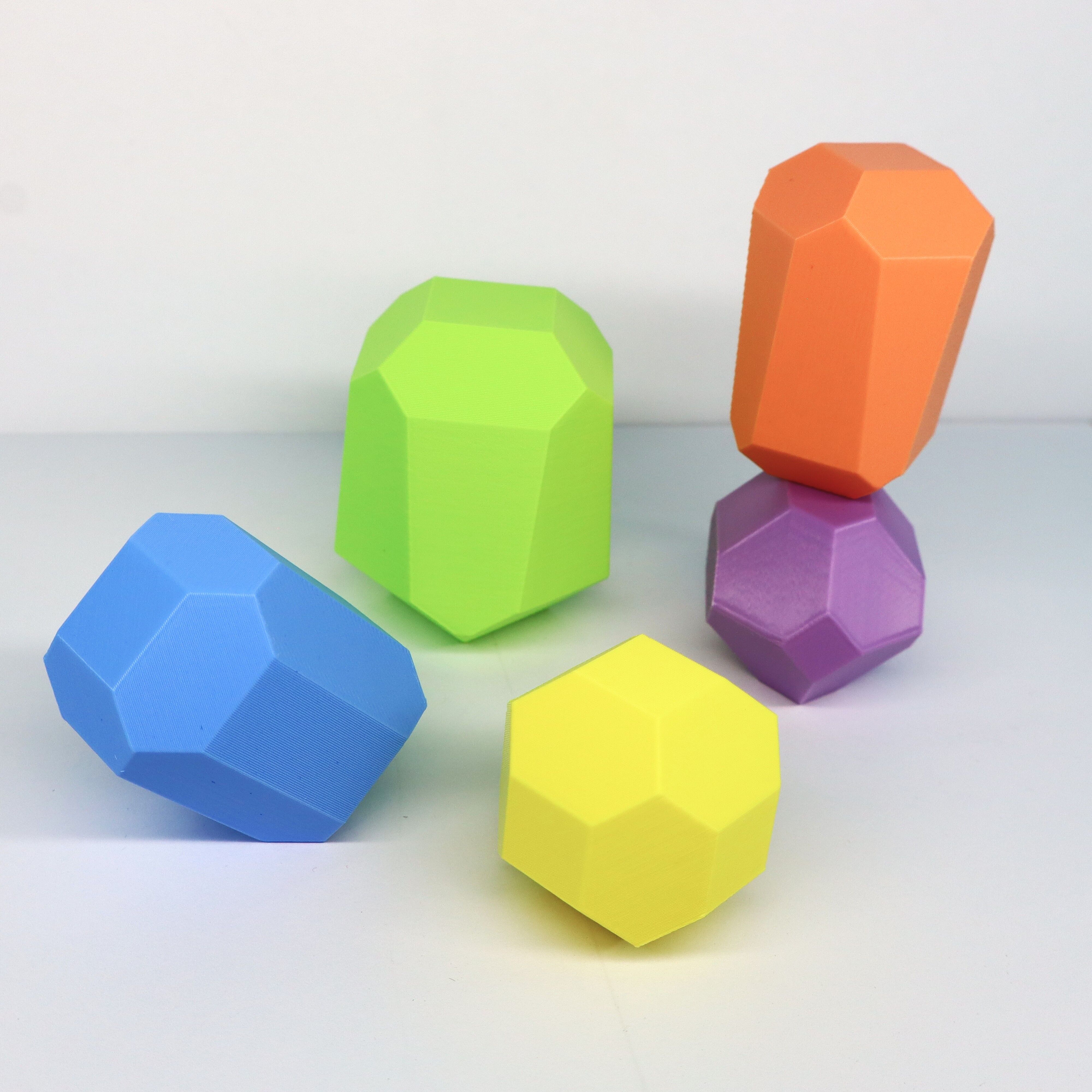 Pastel Balancing Stones | Montessori Stacking Learning Toy