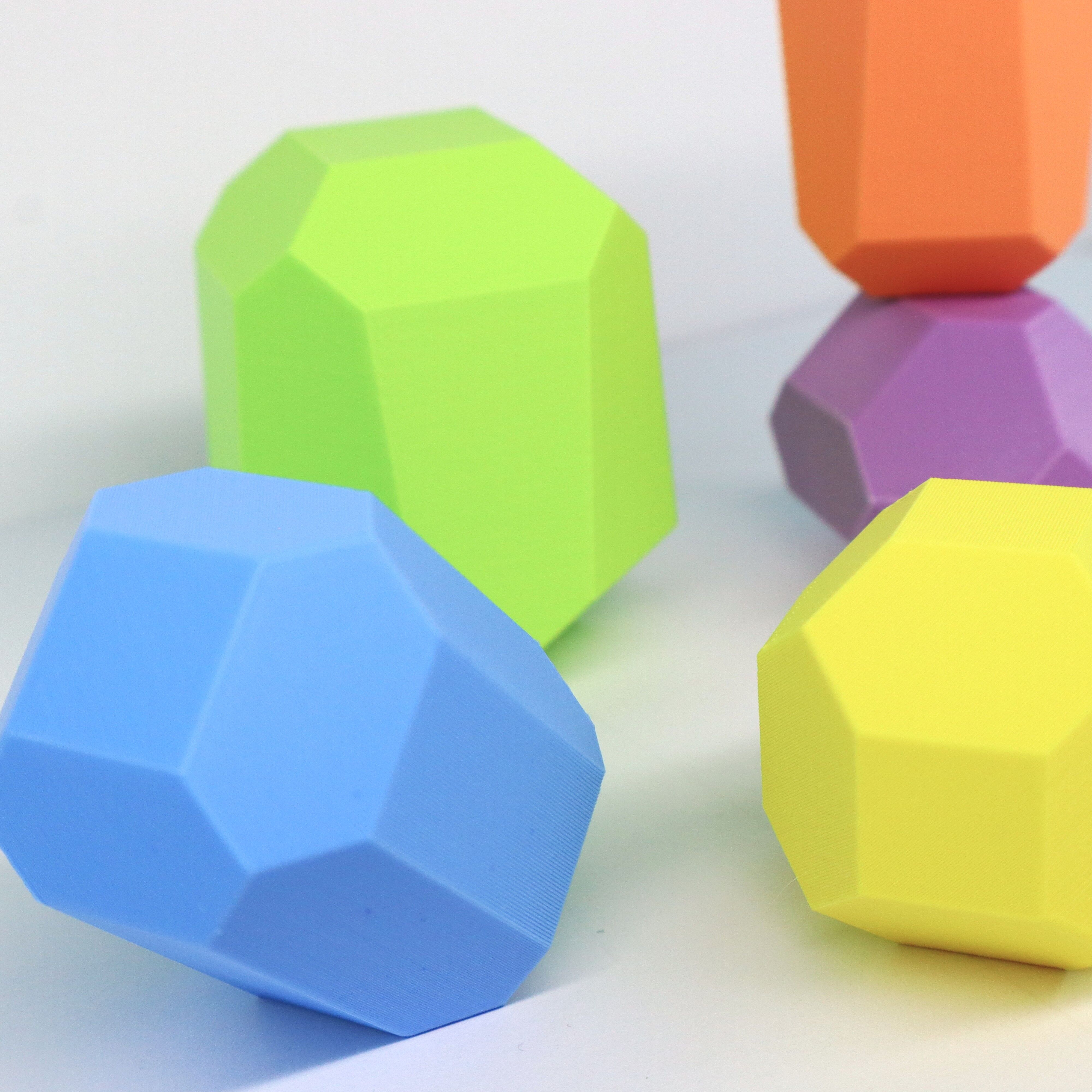 Pastel Balancing Stones | Montessori Stacking Learning Toy