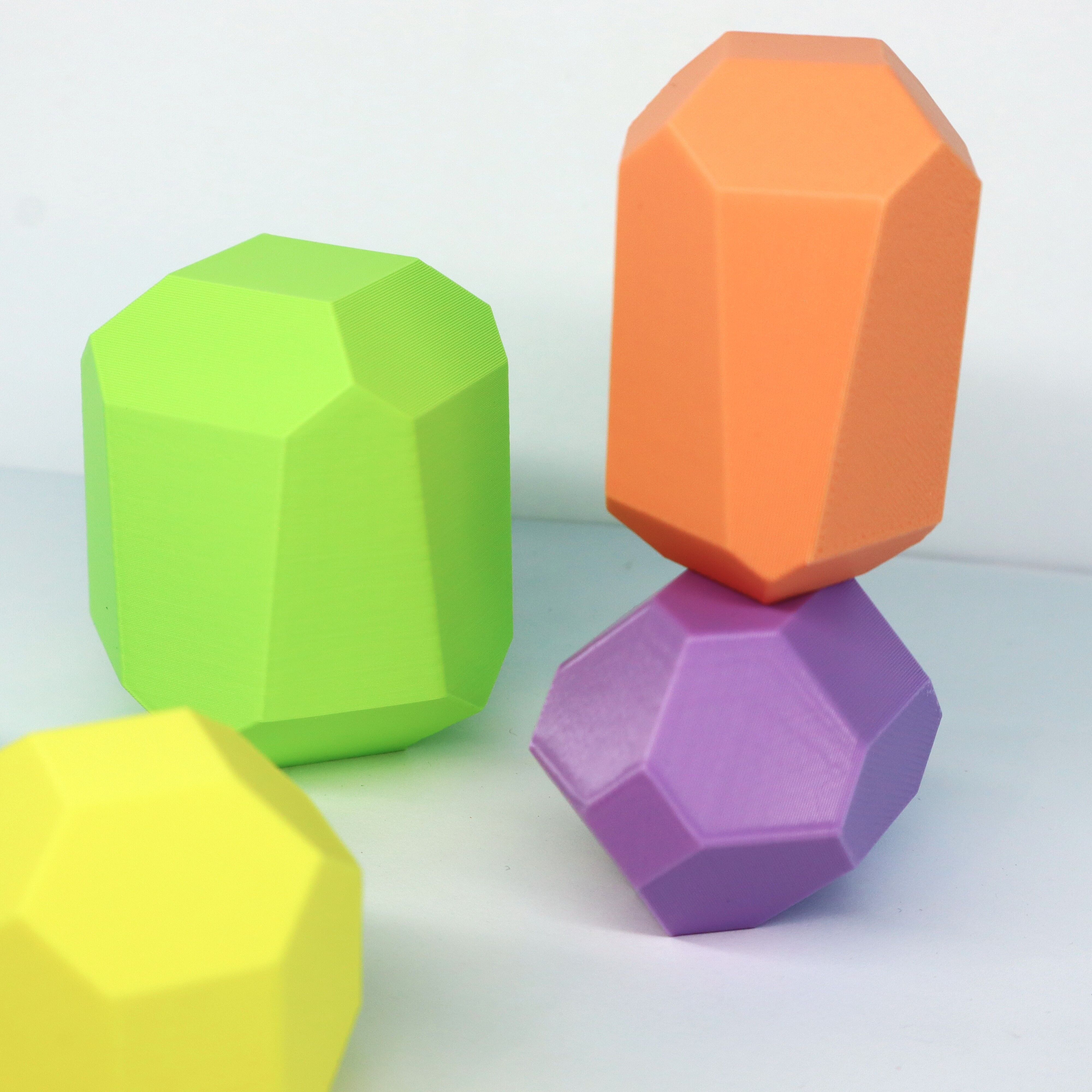 Pastel Balancing Stones | Montessori Stacking Learning Toy