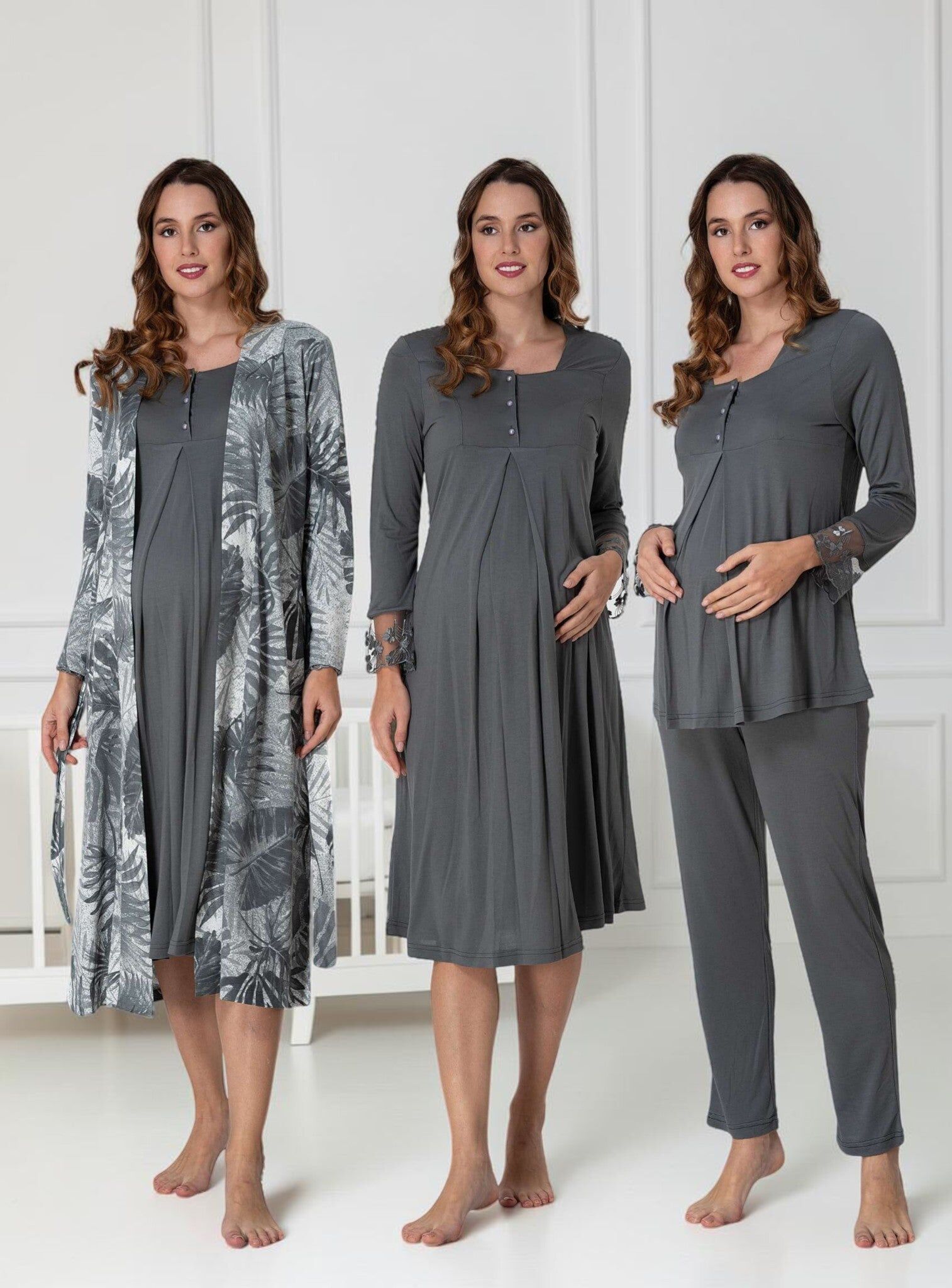 Grey 4-Piece Set – Leaf Empire