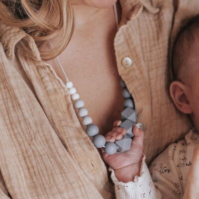 Cadeau de naissance maman | Collier de portage 50 Shades of Grey