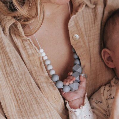 Mom birth gift | 50 Shades of Gray baby carrier necklace