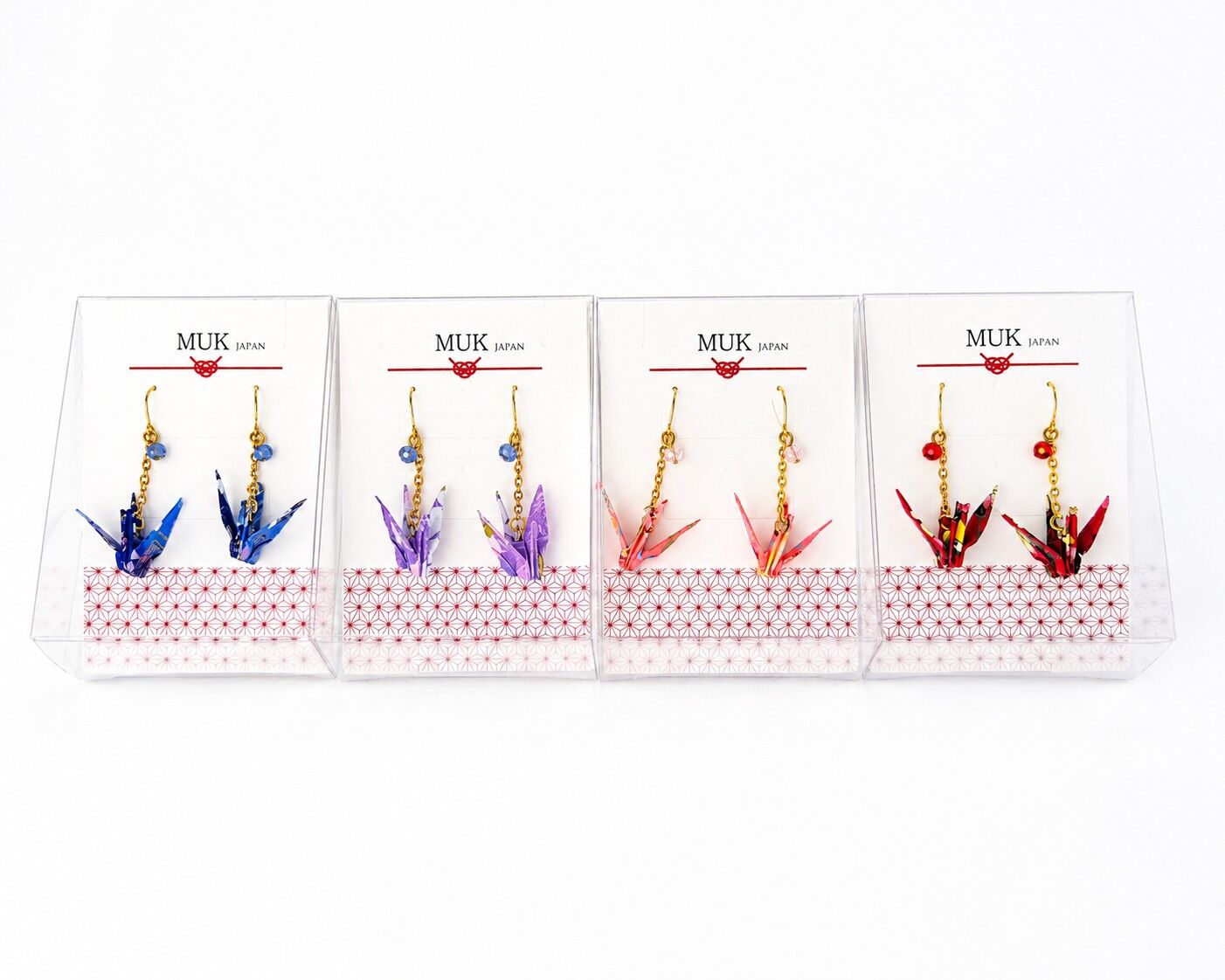 Japanese Origami Tsuru Crane Earring MUK