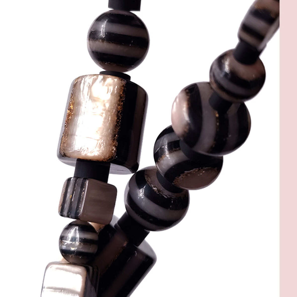 TALVEN | Collier long - sautoir réglable [perles en résine]