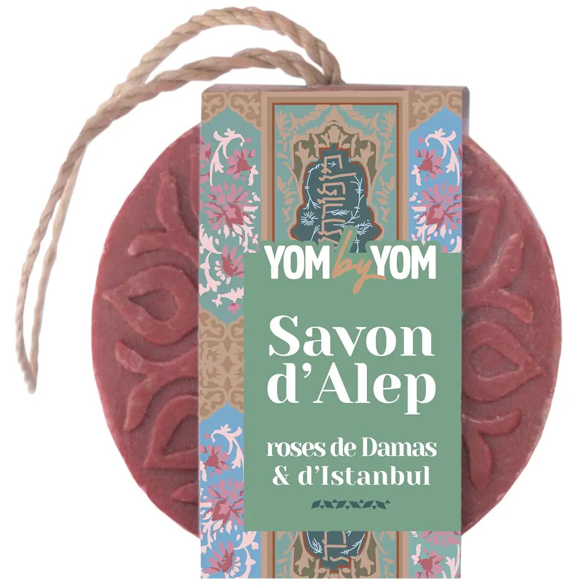 Damascus & Istanbul Roses scented Aleppo soap • 135g