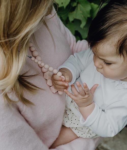 Collier fête des mères | Collier maternité Constance perles rondes