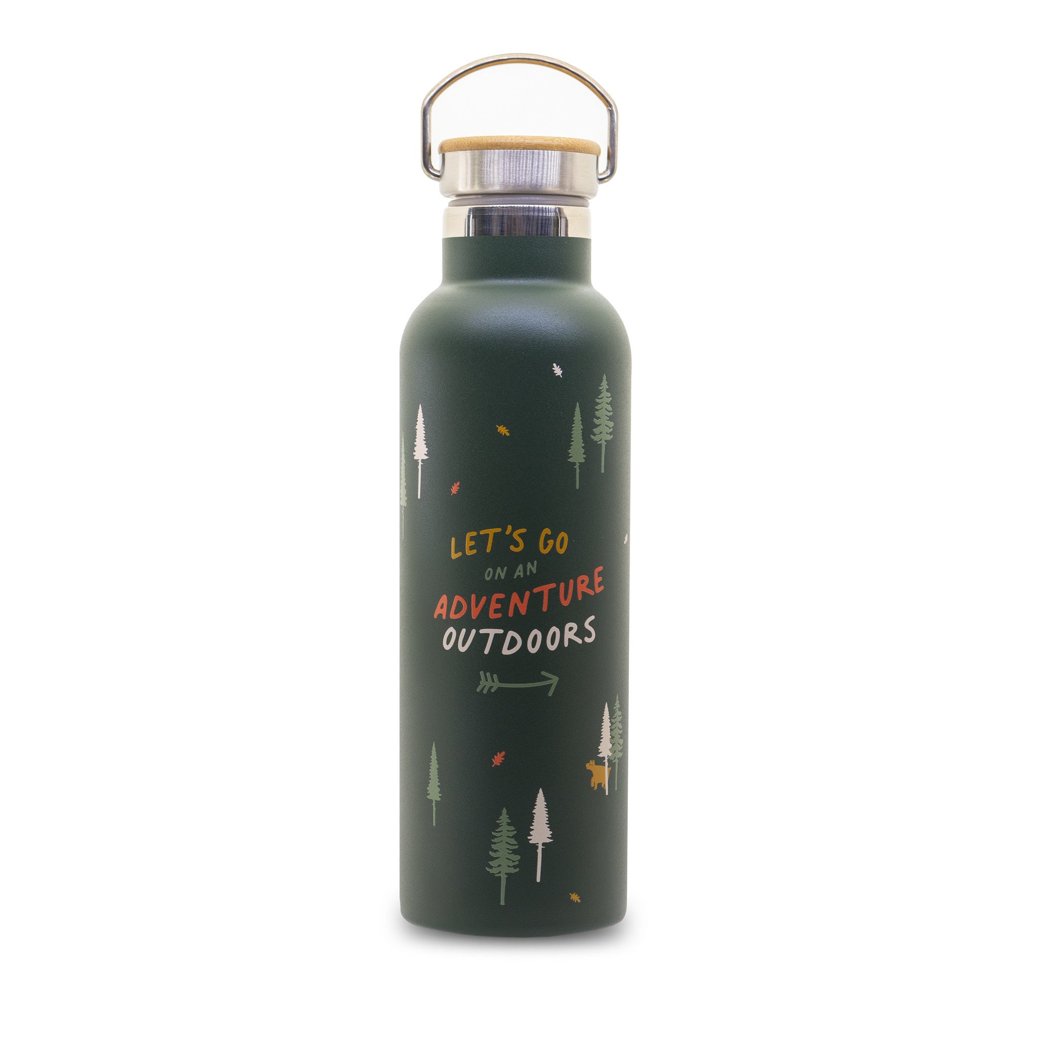 Isolierte Flasche Wald