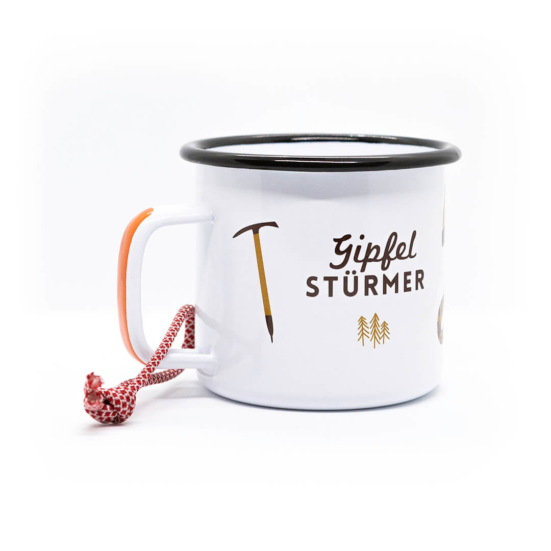 Emaille Tasse Gipfelstürmer