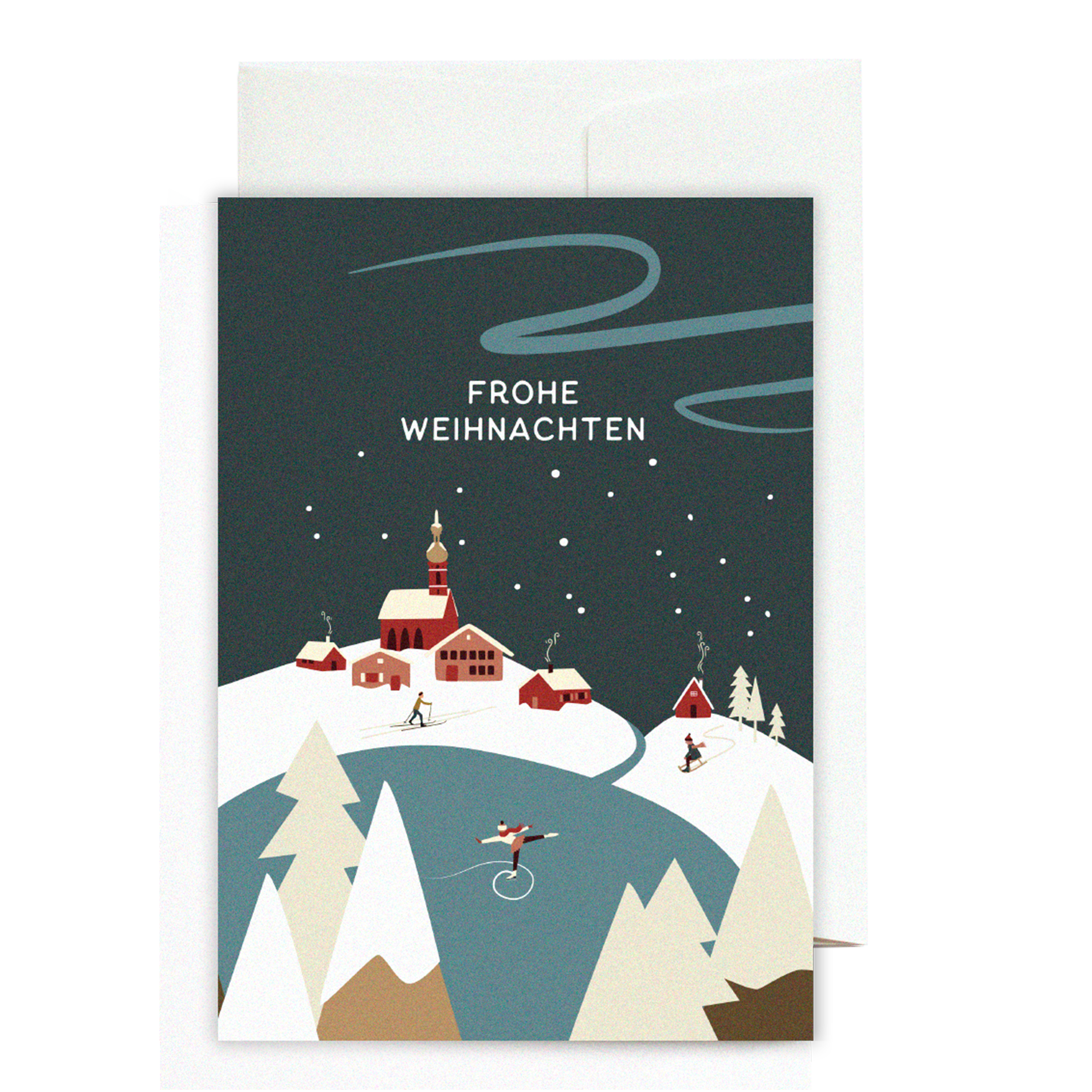 Grußkarte Frohe Weihnachten