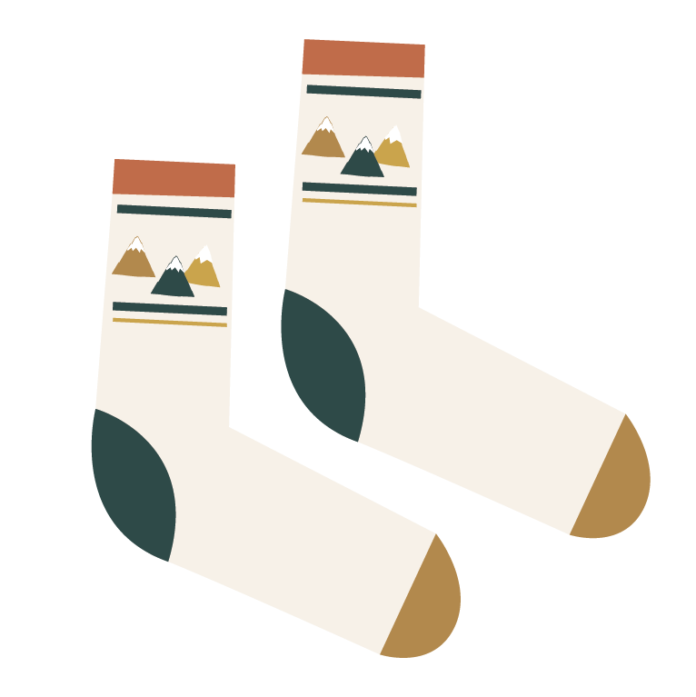 Kindersocken Berge