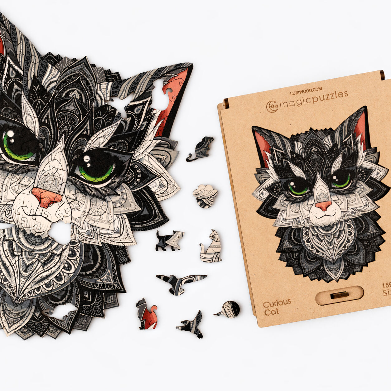 Curious Cat Jigsaw A4 Premium Box