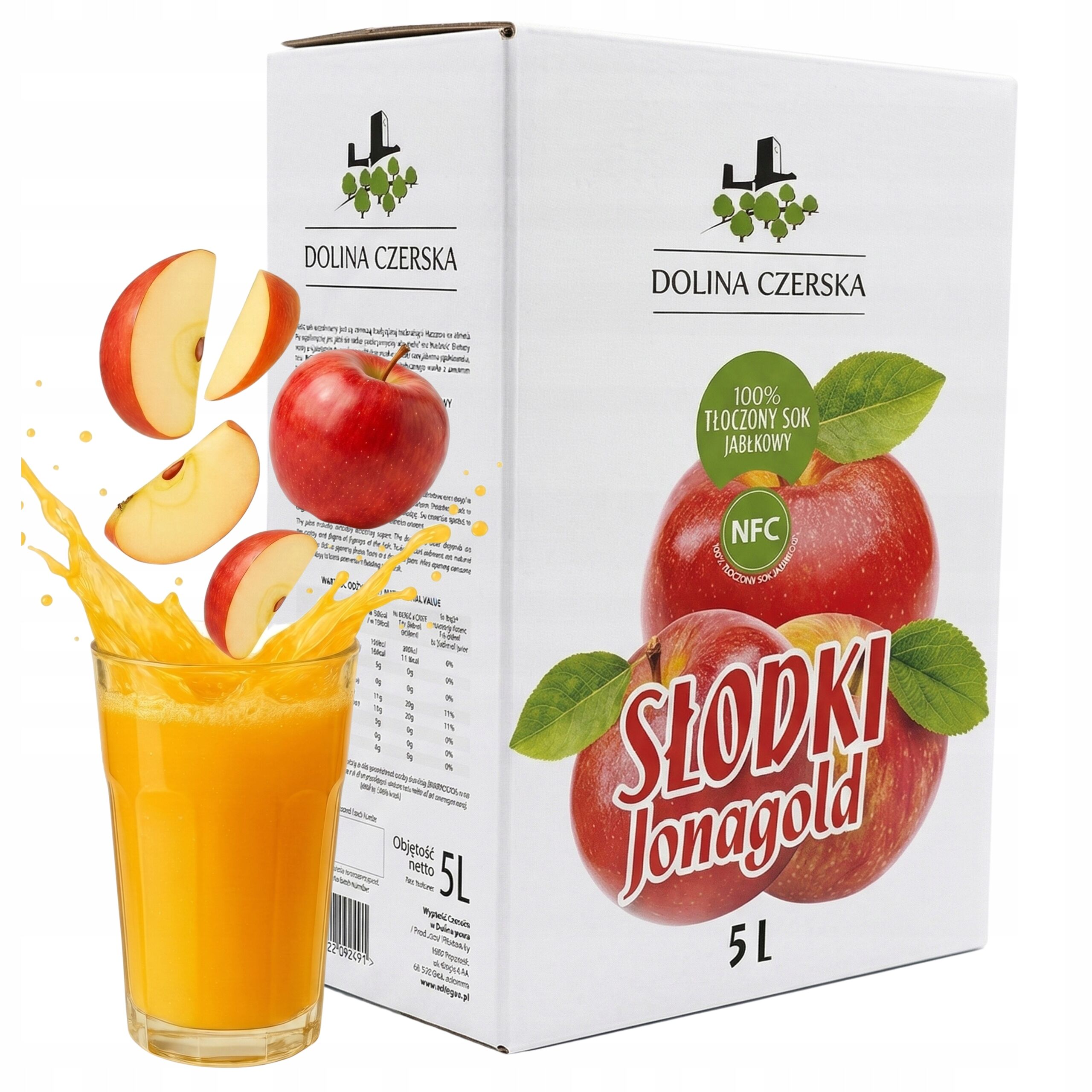 Jus de pomme NFC 100 % « Jonagold » – Sucré, 5 L