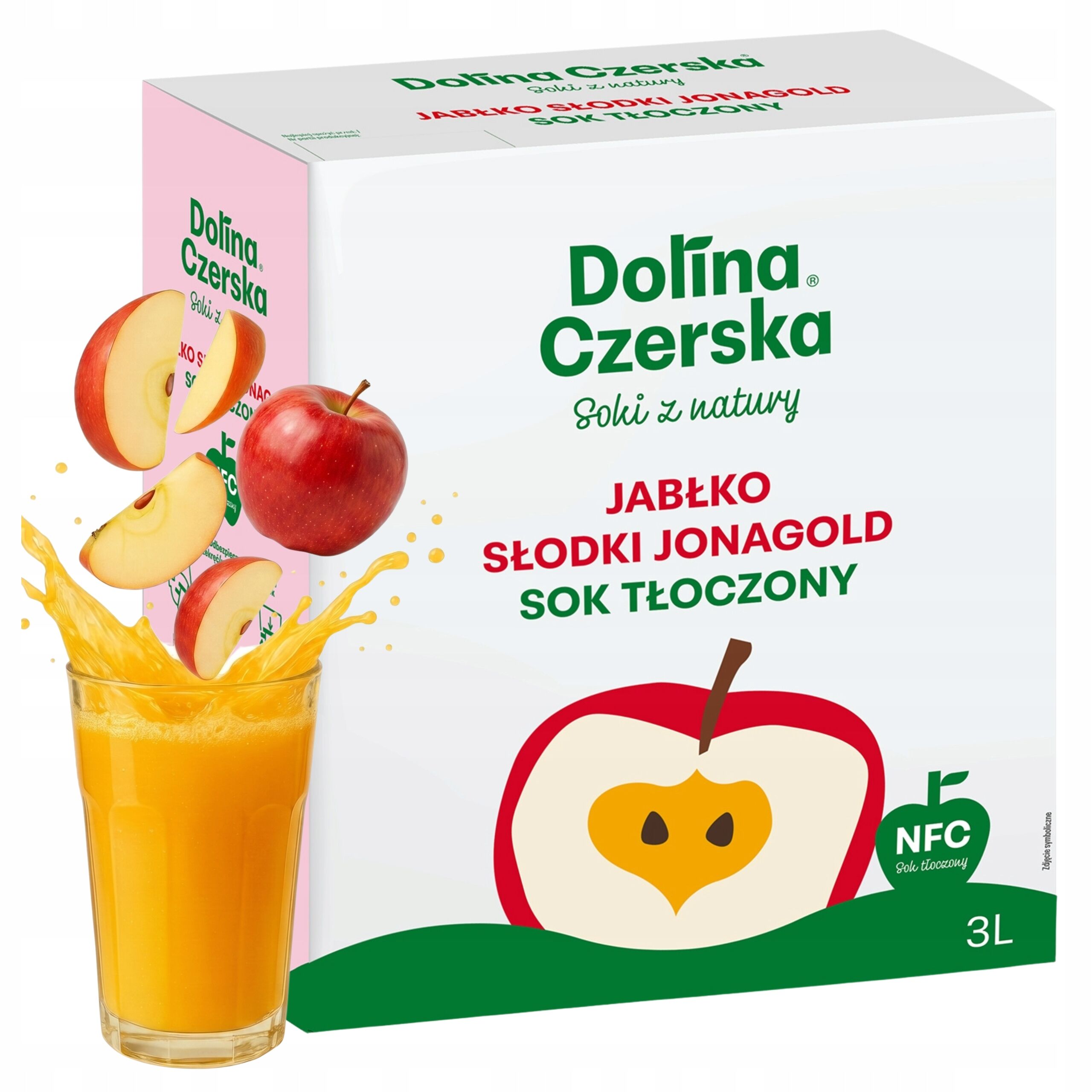 Apfelsaft NFC 100 % „Jonagold“ – Süß, ohne Zuckerzusatz, 3 l