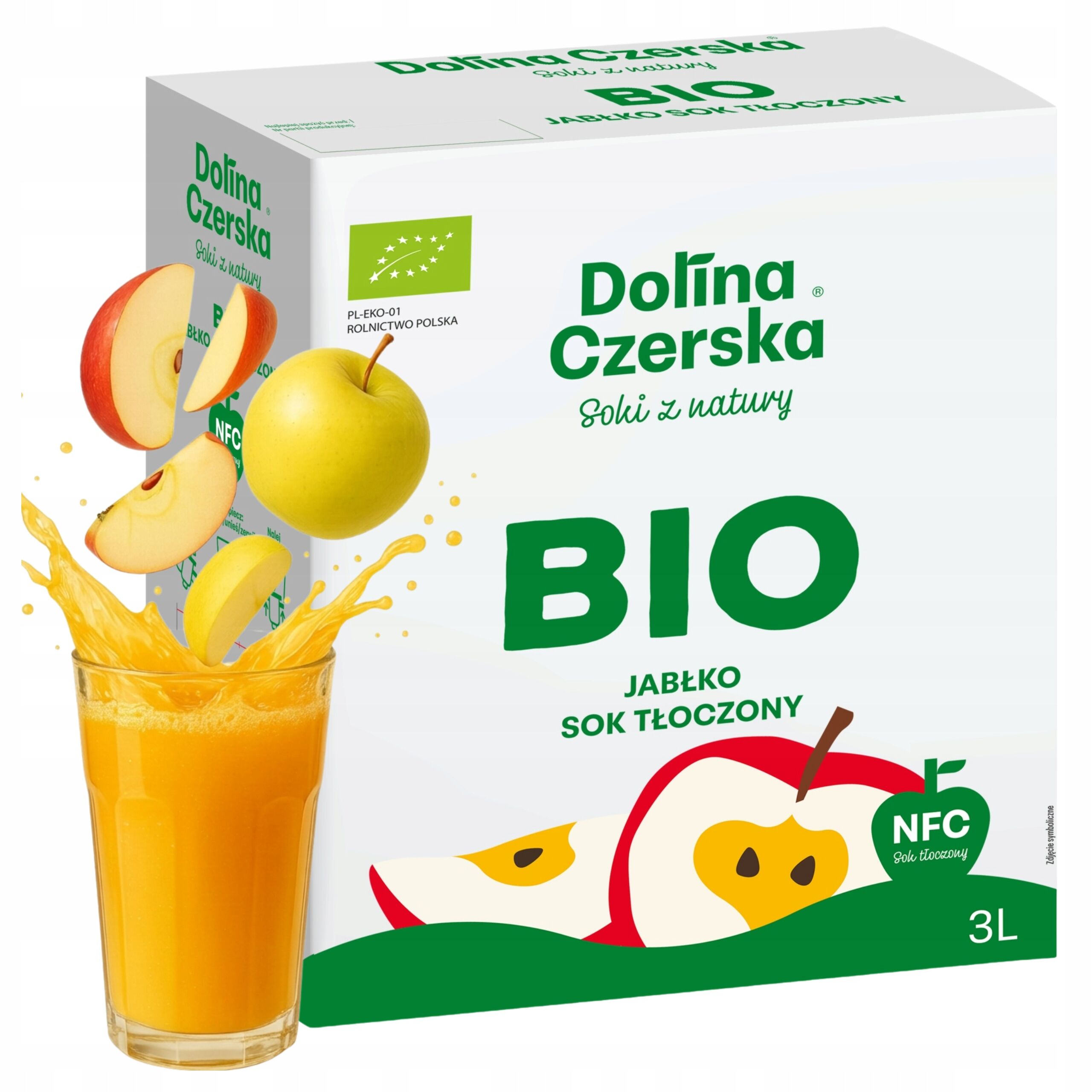 Apfelsaft NFC 100% BIO (Bio) – Kaltgepresst, 3 l