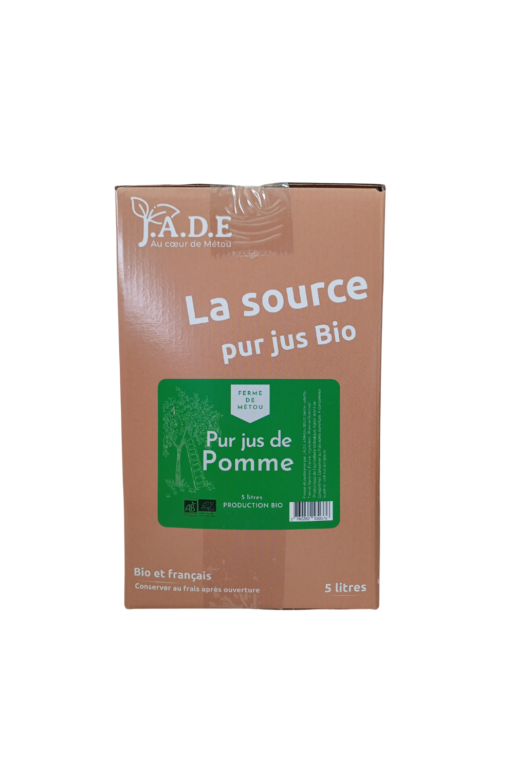 Pur Jus Pomme Bib 5L Bio Gamme Authentique