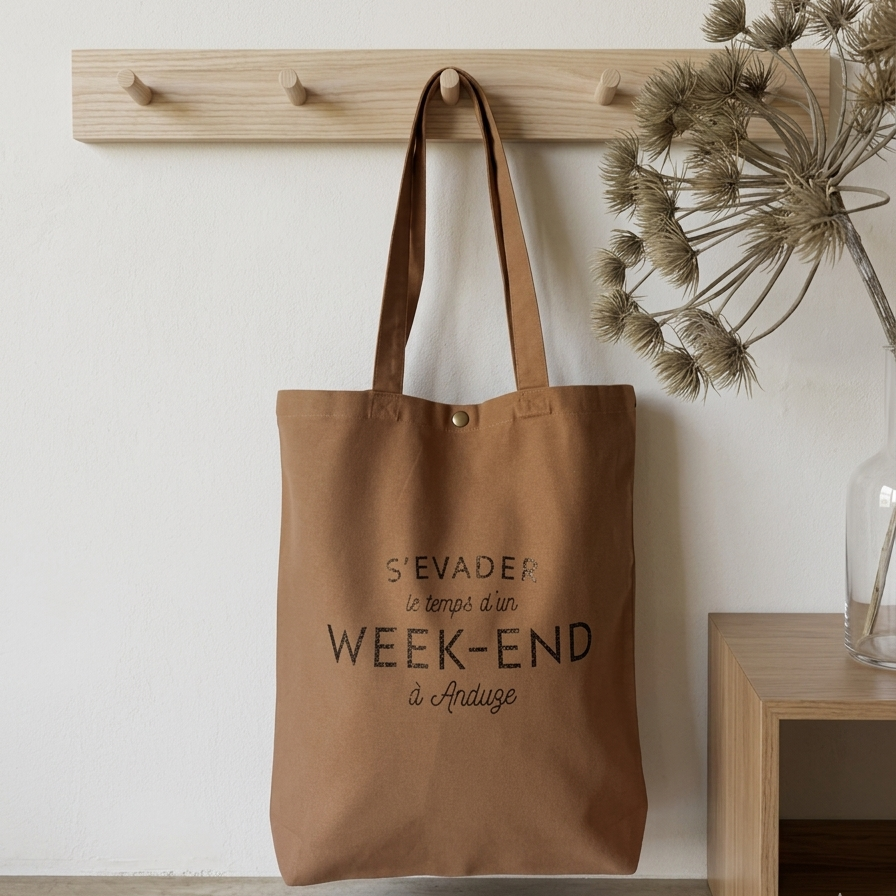 Customizable Tote Bag "Escape for a Weekend" - 4 colors