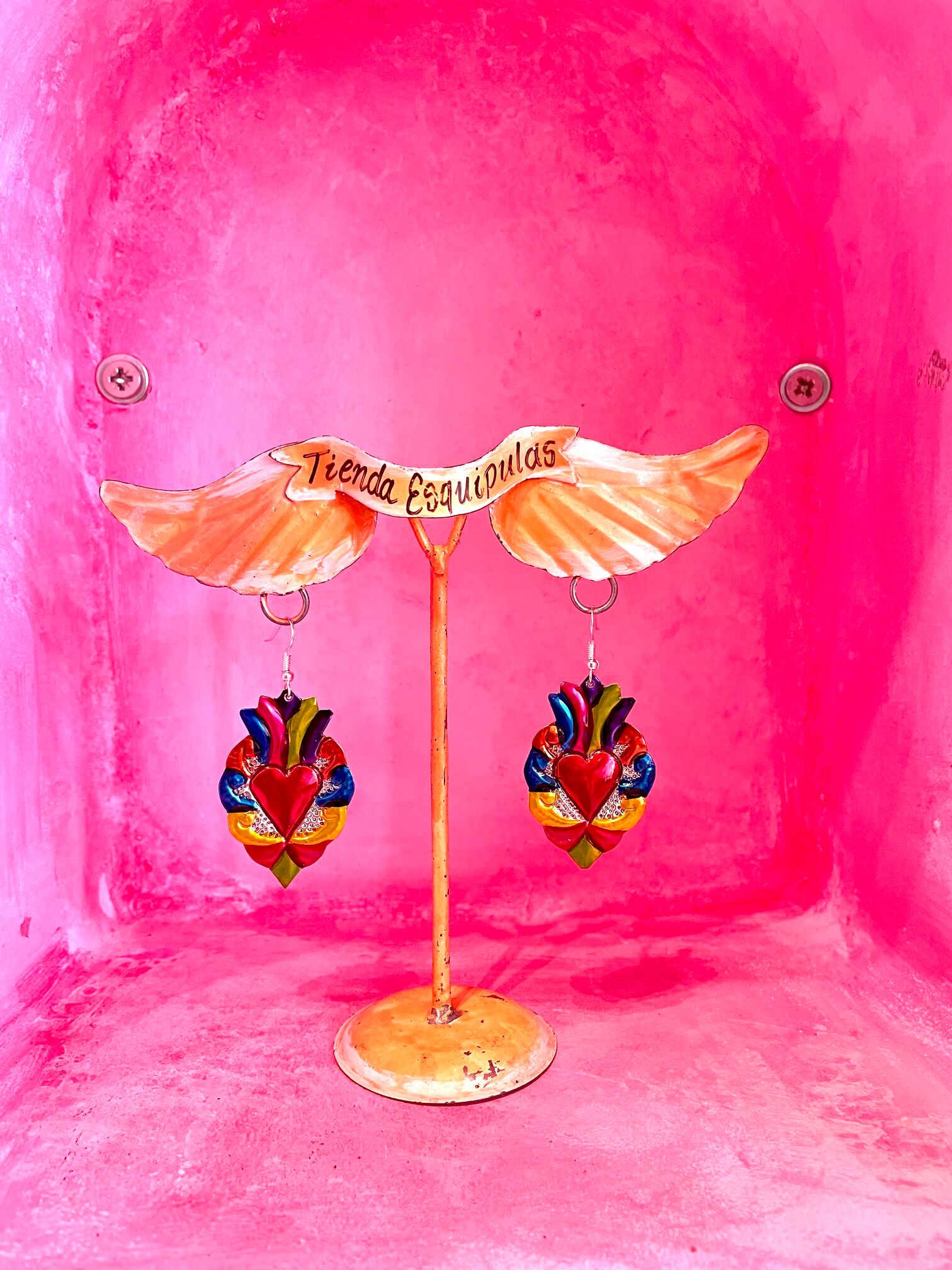 Mexican Heart Earrings
