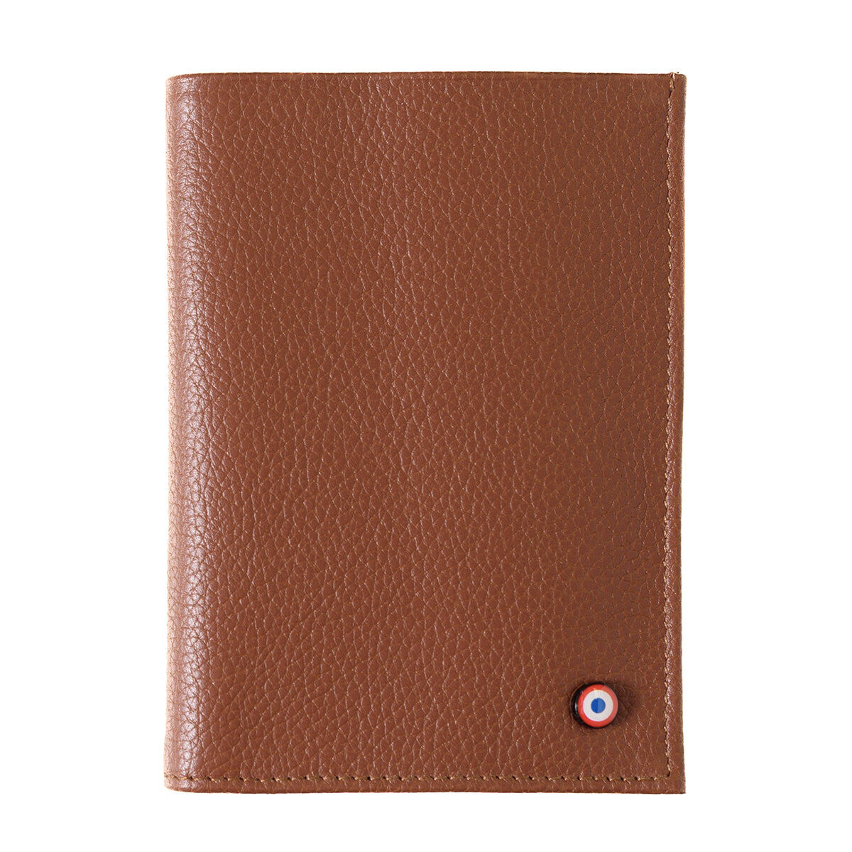 Albert Cuir Grainé Grand portefeuille Châtaigne Boisée