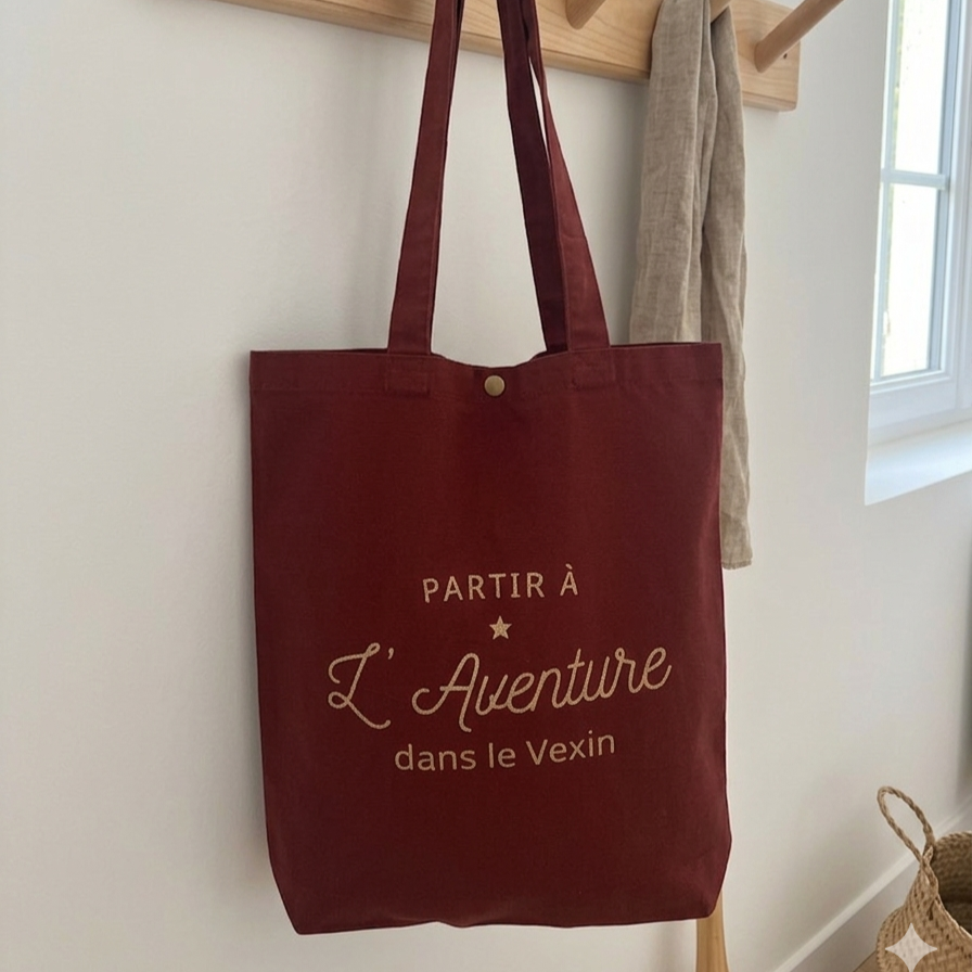 Customizable Tote Bag - Go on an adventure - 4 colors to choose from
