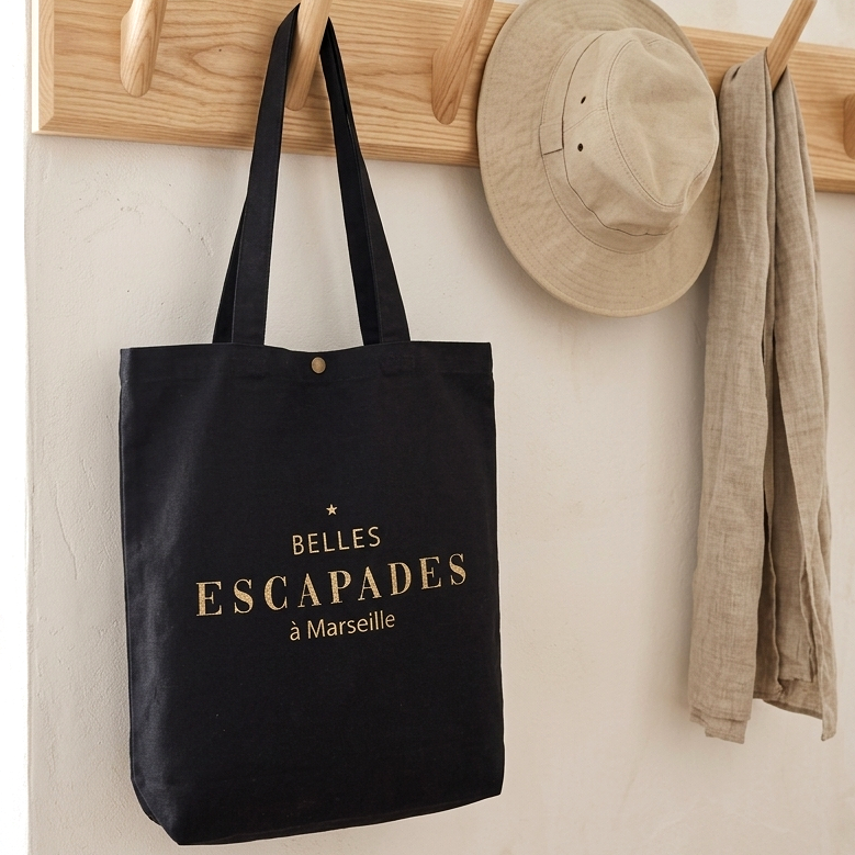 Customizable Tote Bag "Beautiful Getaways" - 4 colors
